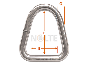 nolte-metall Lifting links : suspension loops (breaking load 45 KN)